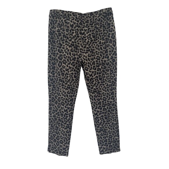 Cabi Jungle TrouserLeopard Print Skinny Pants Size 8 Womens  Stretch pockets - Picture 4 of 7